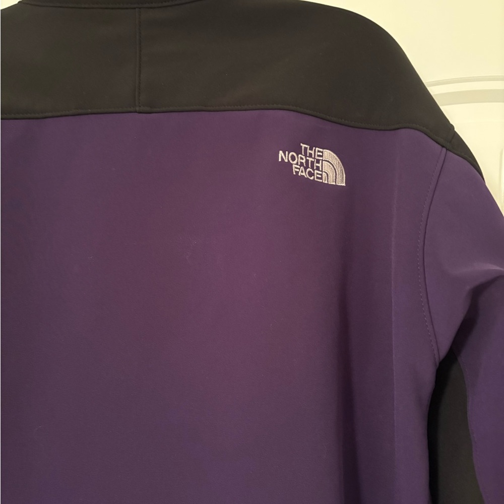 North Face Mens Apex Bionic Soft Shell Jacket XL Black Purple - Picture 7 of 7